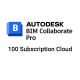 Phần mềm Autodesk BIM Collaborate Pro - 100 Subscription CLOUD Commercial New Annual Subscription (C1GJ1-NS5869-V658)