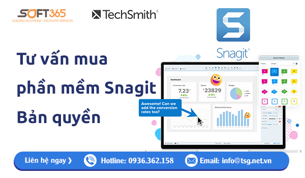 TƯ VẤN MUA PHẦN MỀM SNAGIT BẢN QUYỀN