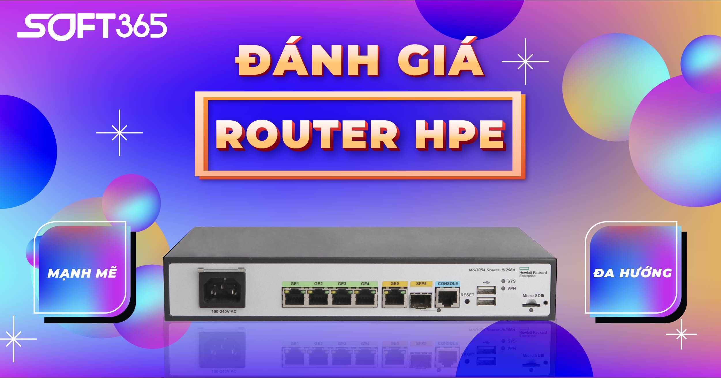 ĐÁNH GIÁ ROUTER HPE - BỘ ĐỊNH TUYẾN MẠNH MẼ VÀ ĐA HƯỚNG