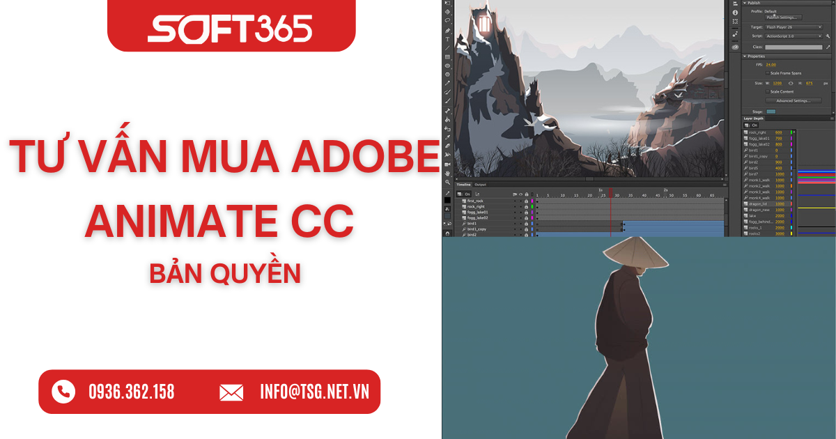 TƯ VẤN MUA ADOBE ANIMATE CC BẢN QUYỀN