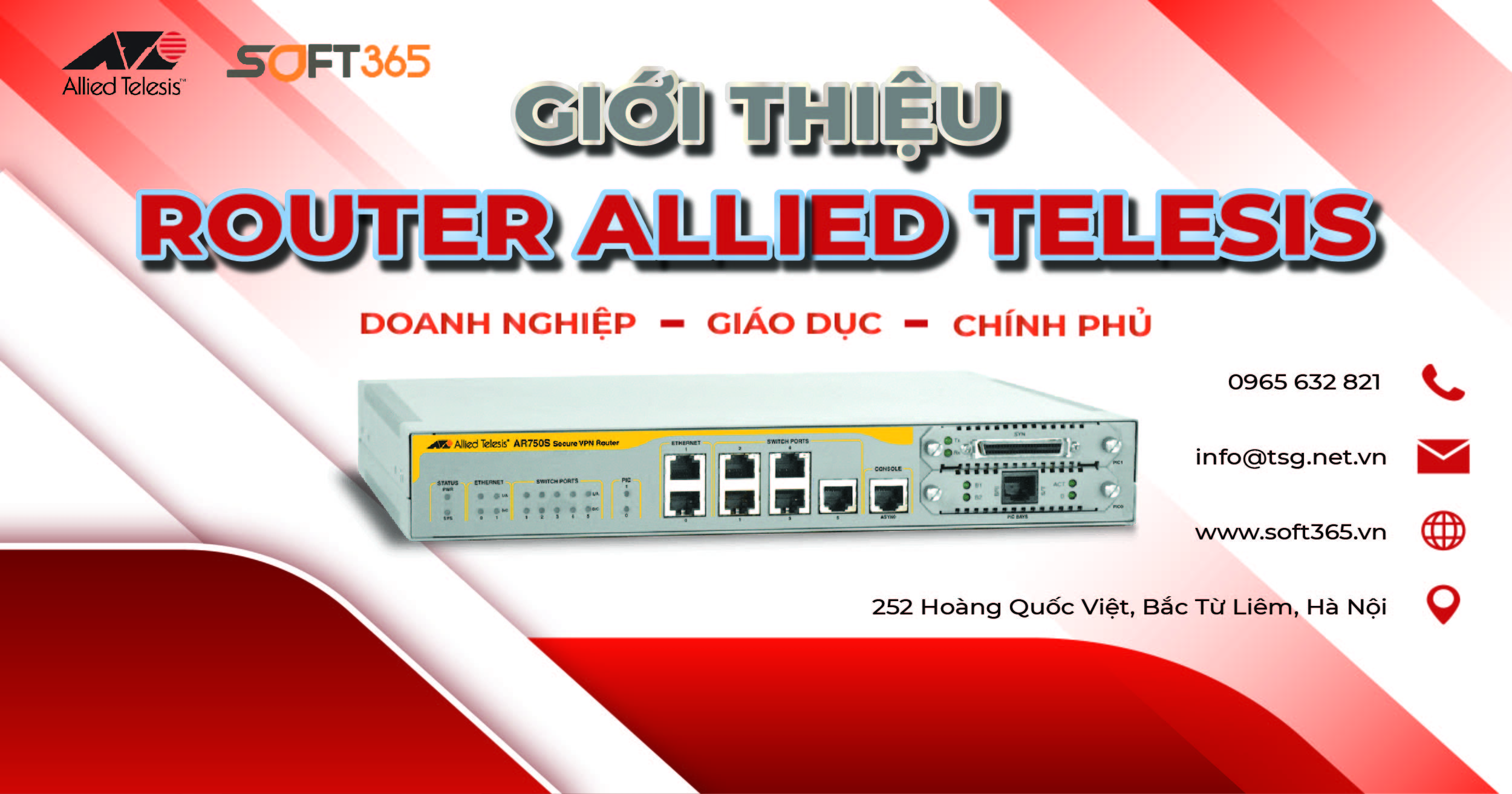 GIỚI THIỆU ROUTER ALLIED TELESIS CHO DOANH NGHIỆP VÀ PHÂN KHÚC GIÁO DỤC, CHÍNH PHỦ